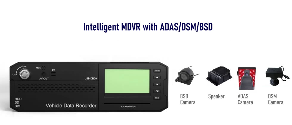 Intelligent MDVR with ADAS/DSM/BSD